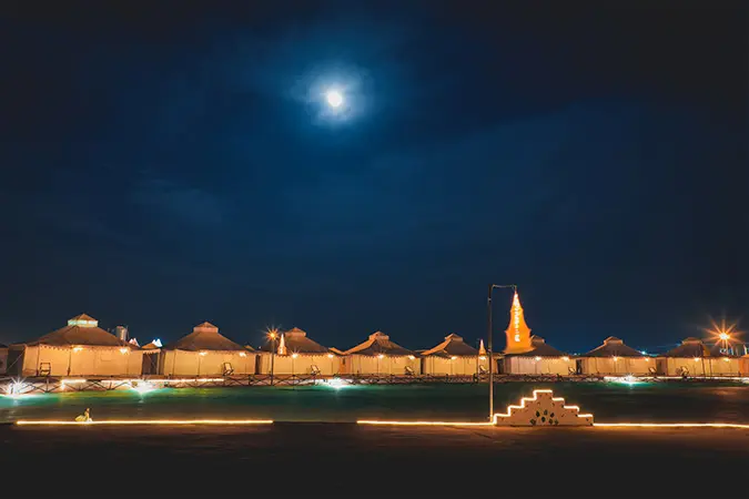 Tent City Night View