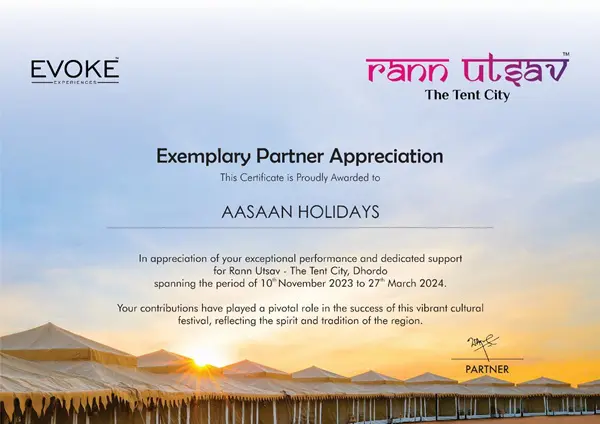 Rann Utsav Certificate