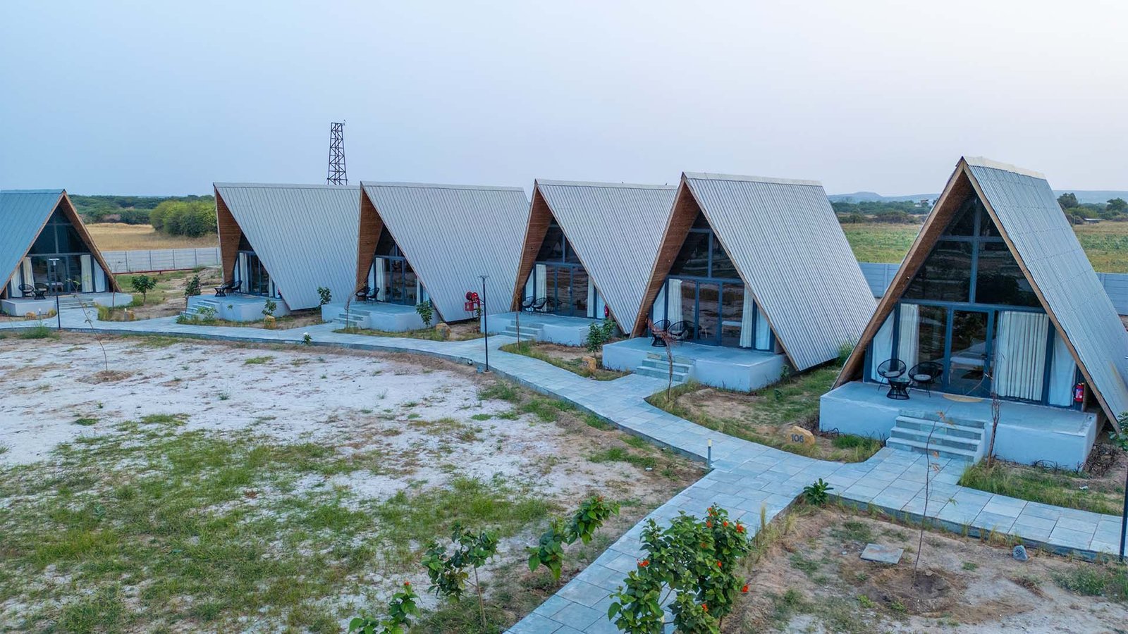 Praveg Dholavira Resort A-frame cottages, Dholavira